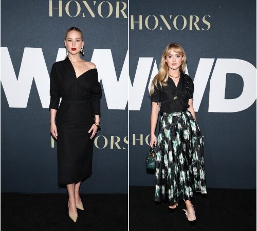 Jennifer Lawrence, Kathryn Newton at the 2023 WWD HONORS, New York, Getty Images
