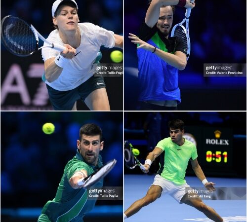Jannik, Daniil, Novak, Carlos, Semifinals, Nitto ATP Finals 2023, cover