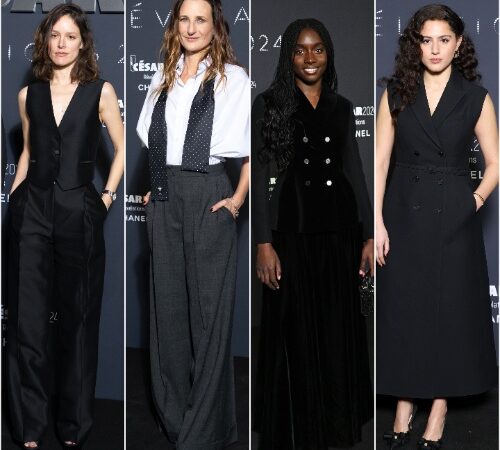 Camille Cottin, Suzy Bemba, Sonia Faidi, Stéphane Caillard in Dior at the 2024 Cesar Revelations Dinner, cover