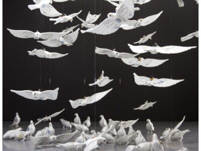 Suspended Together, 2011, Manal AlDowayan, installation view at Mathaf Arab Museum of Modern Art, Qatar, cover